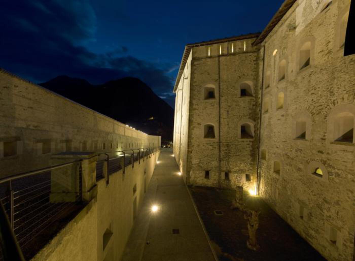 FORTE DI BARD - Area Scuderie e arrivo Pedonale Nord FORTE DI BARD - Area Scuderie e arrivo Pedonale Nord