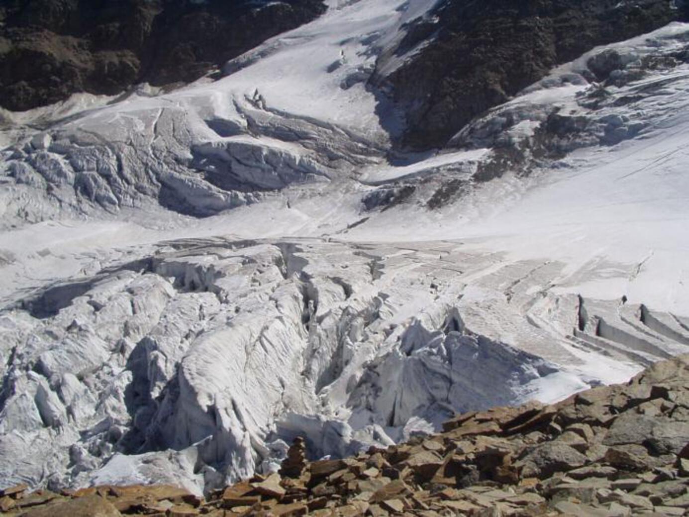 GRAN PARADISO - Ghiacciaio della Tribolazione sul versante di Cogne GRAN PARADISO - Ghiacciaio della Tribolazione sul versante di Cogne